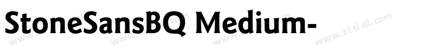 StoneSansBQ Medium字体转换 StoneSansBQ Medium字体转换